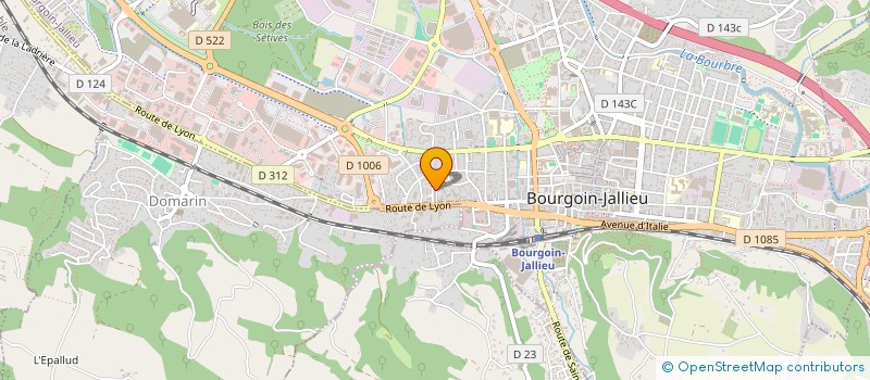 localisation de l'entreprise SAGUS AUTO  BOURGOIN-JALLIEU