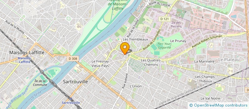 localisation de l'entreprise SAGV AUTO  SARTROUVILLE