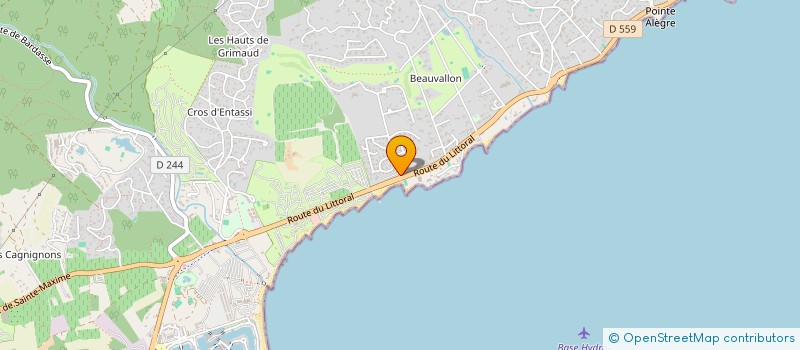 localisation de l'entreprise SAGYMMO à GRIMAUD