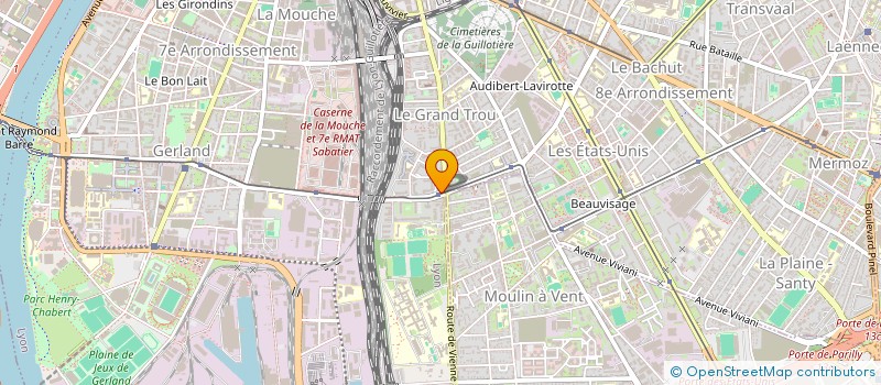 localisation de l'entreprise SAH  LYON