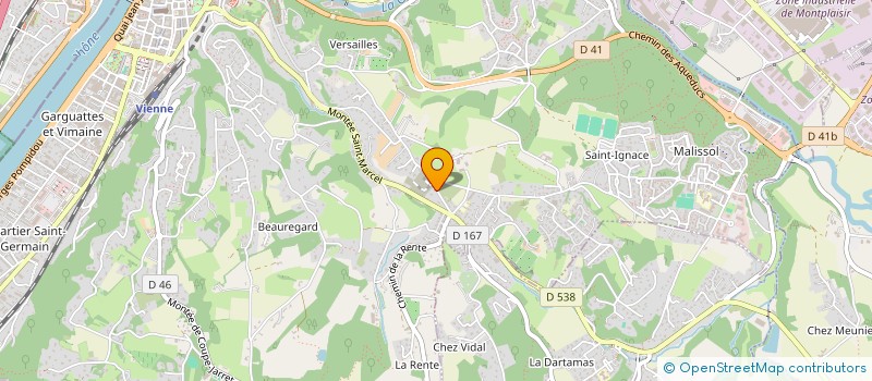 localisation de l'entreprise SAH à VIENNE
