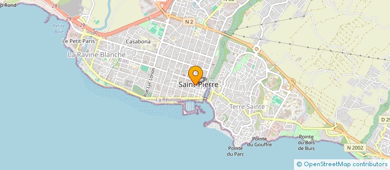 localisation de l'entreprise SAHA à SAINT-PIERRE