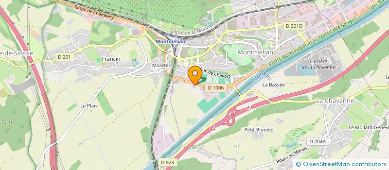 localisation de l'entreprise SAHA  MONTMELIAN