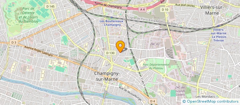 localisation de l'entreprise SAHA AUTO à CHAMPIGNY-SUR-MARNE