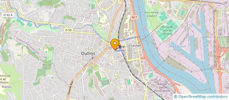localisation de l'entreprise SAHA ETANCHEITE ET ELECTRICITE  OULLINS-PIERRE-BENITE