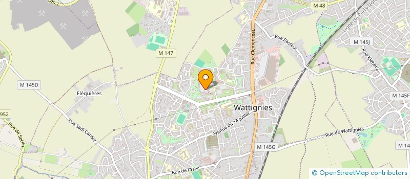 localisation de l'entreprise SAHA SALAM  WATTIGNIES