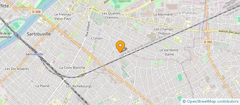 localisation de l'entreprise SAHAL TAXI  SARTROUVILLE