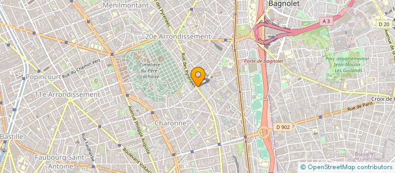 localisation de l'entreprise SAHAP à PARIS