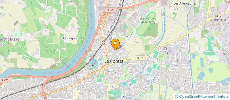 localisation de l'entreprise SAHB  LE PONTET