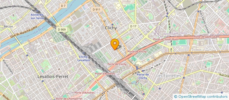 localisation de l'entreprise SAHED TRANSPORT à CLICHY