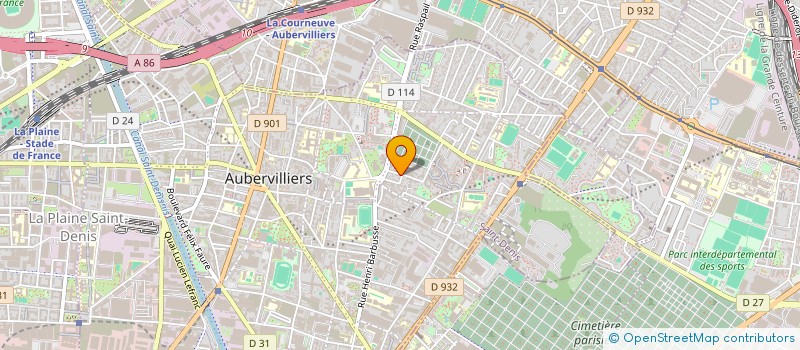 localisation de l'entreprise SAHEL à AUBERVILLIERS