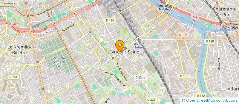 localisation de l'entreprise SAHEL TRANSPORT  IVRY-SUR-SEINE