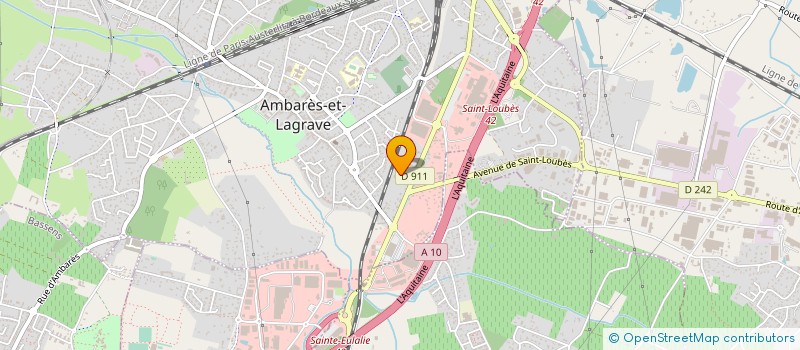 localisation de l'entreprise SAHI DISTRIBUTION  AMBARES-ET-LAGRAVE
