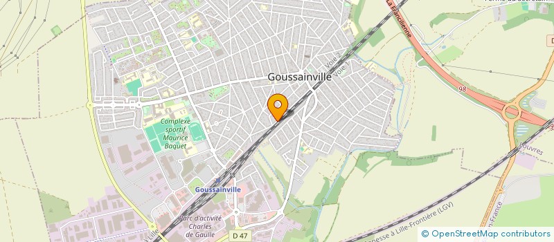 localisation de l'entreprise SAHIN 60 à GOUSSAINVILLE