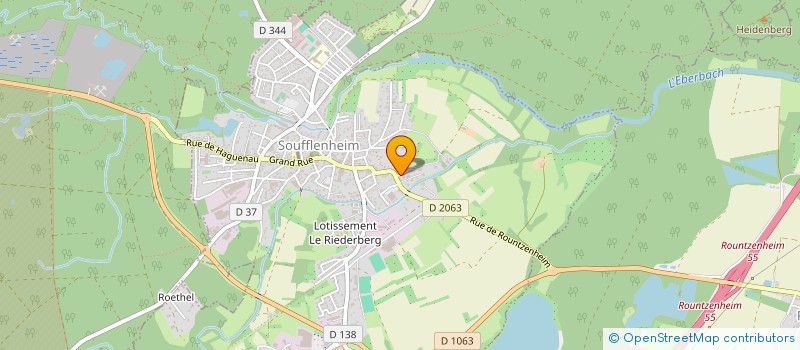 localisation de l'entreprise SAHIN BARBER  SOUFFLENHEIM