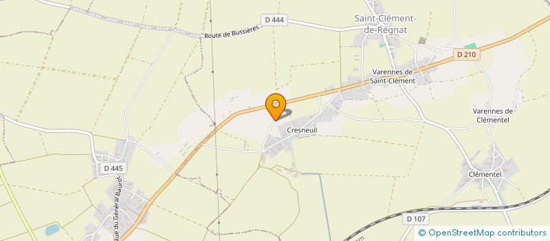 localisation de l'entreprise SAHIN BATIMENT TRAVAUX - SBT  SAINT-CLEMENT-DE-REGNAT