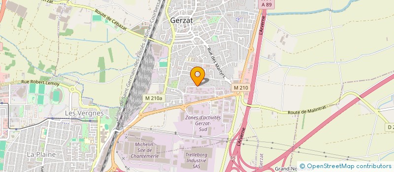 localisation de l'entreprise SAHIN IMMO  GERZAT