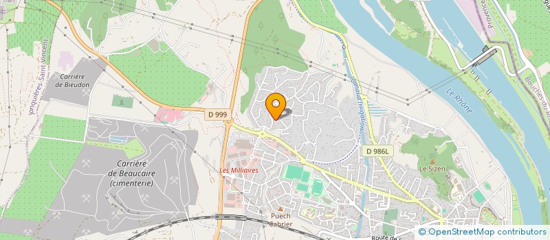 localisation de l'entreprise SAHMA  BEAUCAIRE