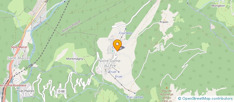 localisation de l'entreprise SAHO  NOTRE-DAME-DU-PRE