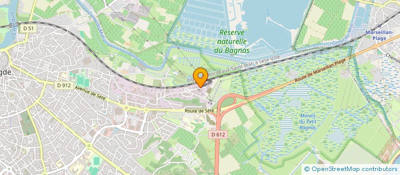 localisation de l'entreprise SAHONET TP  AGDE