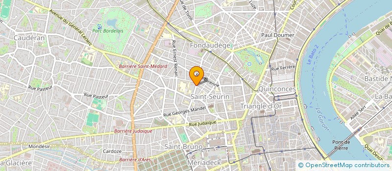 localisation de l'entreprise SAHORES  BORDEAUX