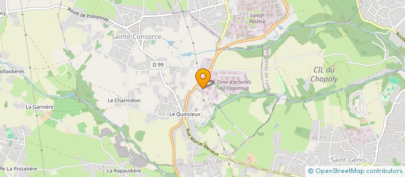 localisation de l'entreprise SAHUC  SAINTE-CONSORCE