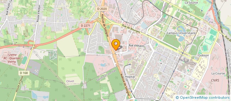 localisation de l'entreprise SAI à OLIVET
