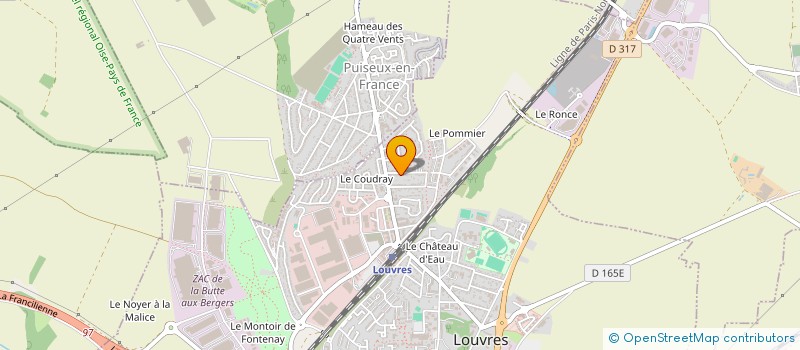 localisation de l'entreprise SAI  LOUVRES