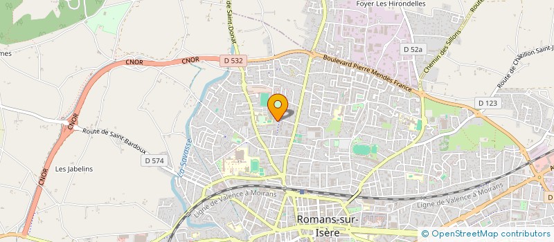 localisation de l'entreprise SAI BATIMENT 26 à ROMANS-SUR-ISERE
