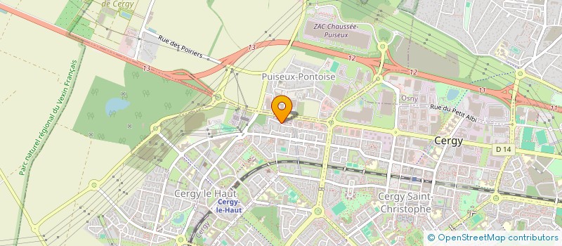 localisation de l'entreprise SAI RAM  CERGY