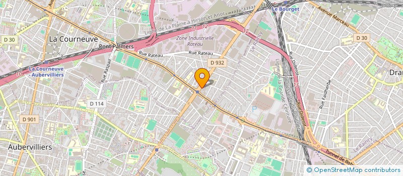localisation de l'entreprise SAI RAM à LA COURNEUVE