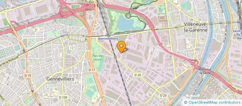 localisation de l'entreprise SAI RICORD à GENNEVILLIERS