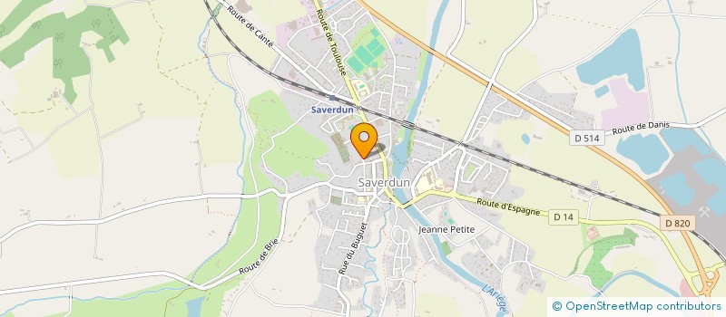 localisation de l'entreprise SAIAD à SAVERDUN