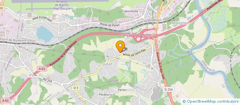 localisation de l'entreprise SAIAK à ANGLET