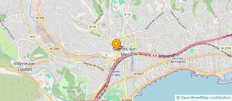 localisation de l'entreprise SAIBABA à CAGNES-SUR-MER