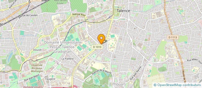 localisation de l'entreprise SAICA à TALENCE