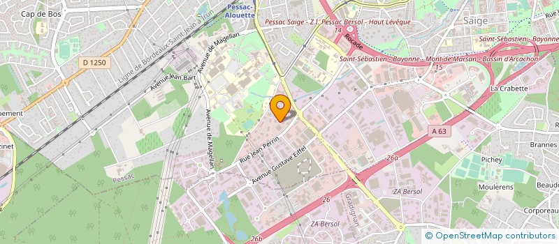 localisation de l'entreprise SAICA PACK TRANSFORMATEURS à PESSAC