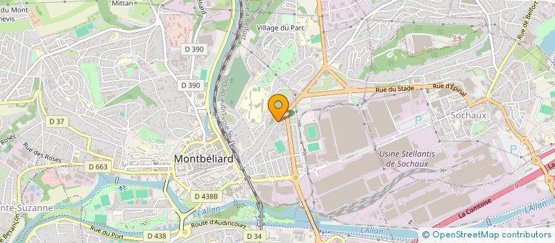 localisation de l'entreprise SAID à MONTBELIARD