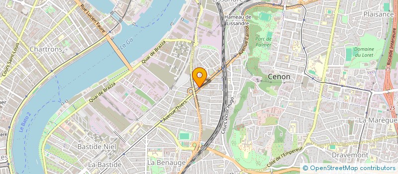 localisation de l'entreprise SAIDI ETANCHEITE  CENON