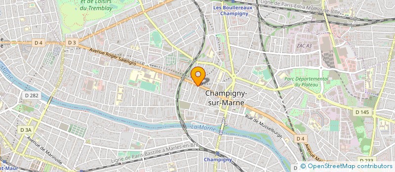 localisation de l'entreprise SAIDISAL à CHAMPIGNY-SUR-MARNE