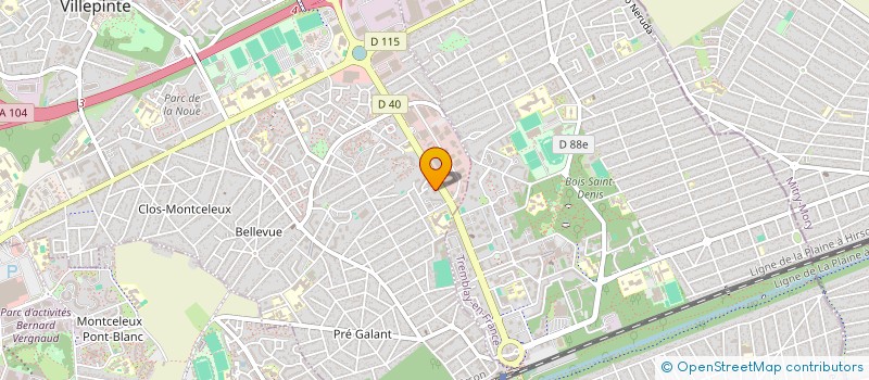 localisation de l'entreprise SAIDON à VILLEPINTE