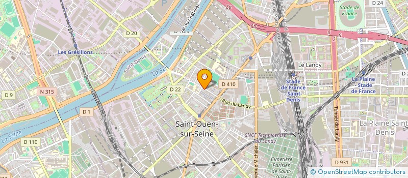 localisation de l'entreprise SAIFI à SAINT-OUEN-SUR-SEINE