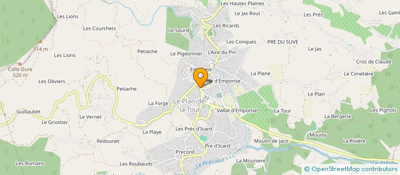 localisation de l'entreprise SAIGA à SAINTE-MAXIME
