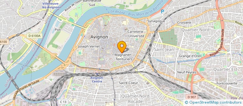 localisation de l'entreprise SAIGNEAU C GERENT C PERES F à AVIGNON