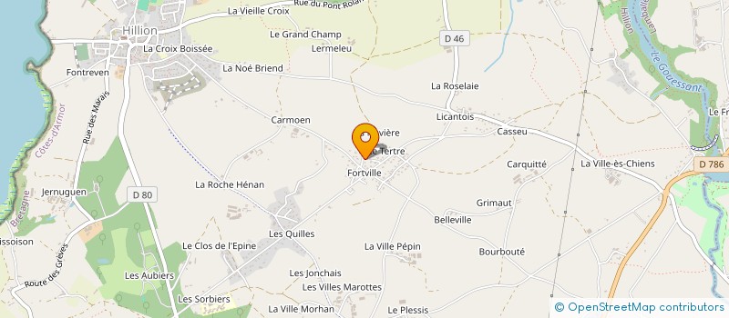 localisation de l'entreprise SAIL'TIC  HILLION