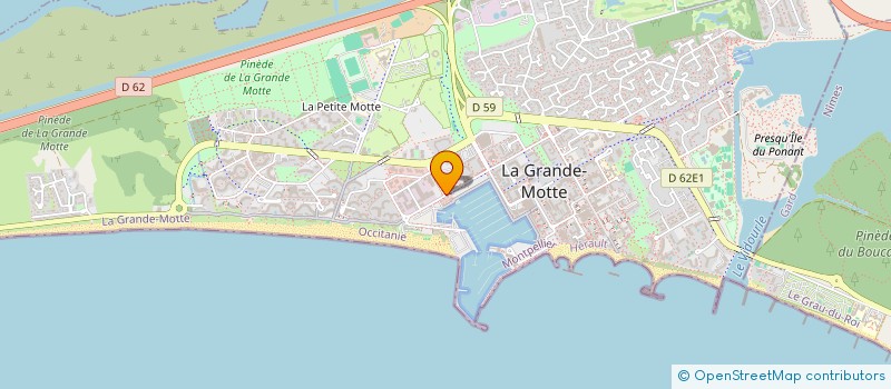 localisation de l'entreprise SAILING ADVENTURE  LA GRANDE-MOTTE