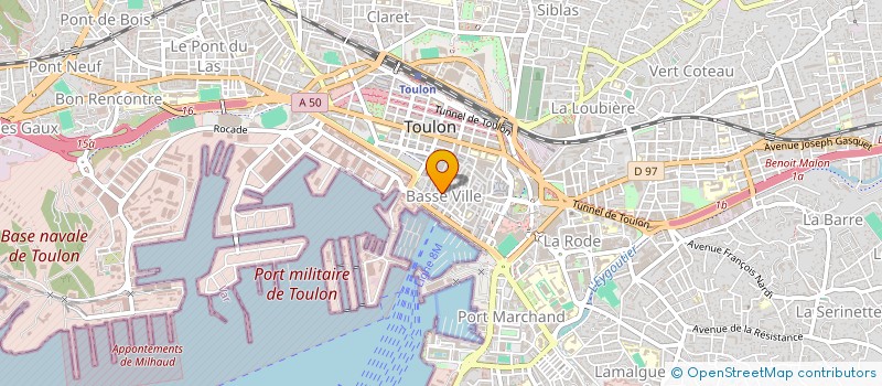 localisation de l'entreprise SAILING HORIZON  TOULON