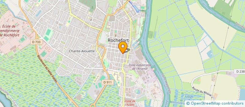 localisation de l'entreprise SAILING SERVICES 17 à ROCHEFORT