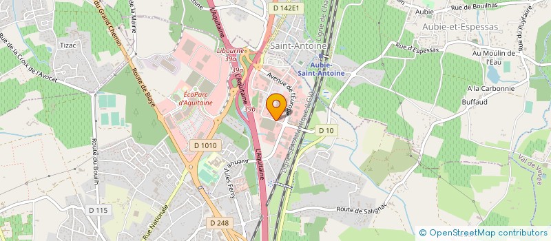 localisation de l'entreprise SAILLAN AUTOMOBILES à SAINT-ANDRE-DE-CUBZAC