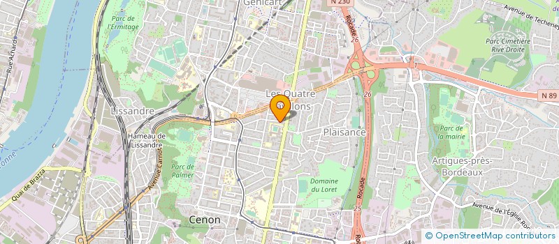 localisation de l'entreprise SAILLAN FRERES  CENON